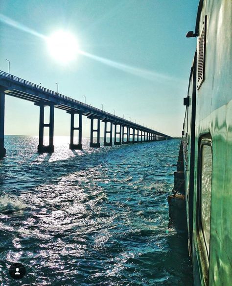 Rameswaram temple and coastline